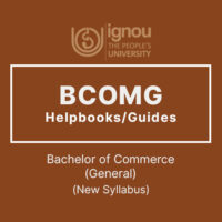 Ignou BCOMG Books