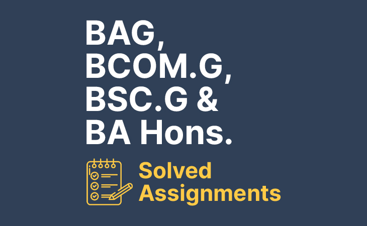 Ignou CBCS Solved Assignments