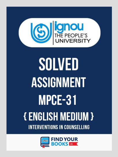 MPCE31 Ignou Solved Assignment English Medium
