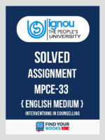 MPCE33 Ignou Solved Assignment English Medium