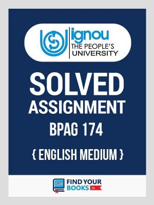 BPAG174 Ignou Solved Assignment English Medium