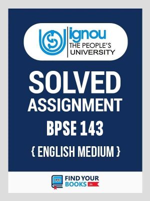 Ignou BPSE143 Solved Assignment English Medium