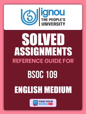 BSOC109 ignou Solved assignment English