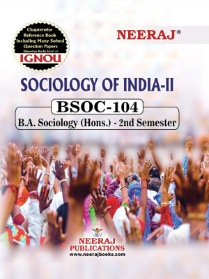 BSOC 104 Sociology of India - II for [astyear] Exams