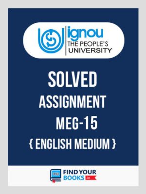 meg15 ignou solved assignment