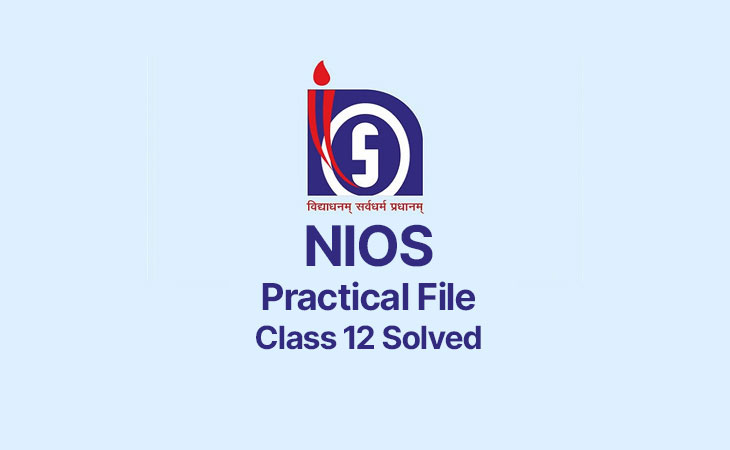 NIOS Practical File Class 12 Solved